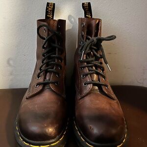Dr. Martens Dark Brown Lace-Up Boots